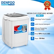 Denpoo Mesin Cuci Portable Mini DW 3 Kap 4.5 Kg