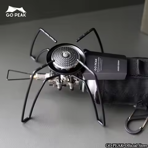 GOPEAK Newest Spider Stove Black Spider Folding Card Stove Camping Tableware Camping Kitchenware Cam
