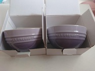 Le creuset bluebell purple rice bowl set of 2