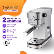 20Bar (FREE Nespresso Capsule Filter) Giselle Espresso Coffee Milk Bubble Maker Machine &amp; Milk Frothing-1350W (KEA0336)