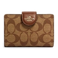 Coach medium women's wallet light brown