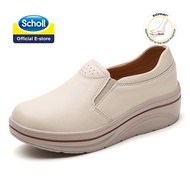 SCHOLL Korean Style Womens Plus Size Platform Shoes Genuine Leather Soft Sole Comfortable Womens Bri
