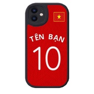 Football iPhone case printed on demand for Vietnamese Women's team for iPhone 7/8/X/XS/11/12/13/14