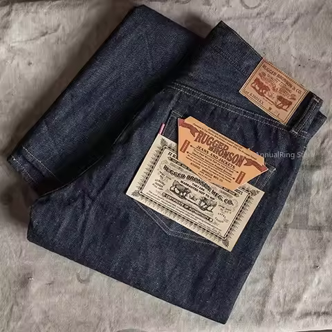 Rugged Bronson Selvedge Denim Jeans Lot 63801XX Jeans 501 Micro-hanging Feet Straight Pants