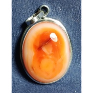 PENDANT - Chalcedonynatural, NUMBER 8 Solomon Stone/ Motif, NUMBER 8