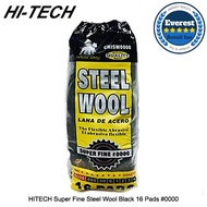 HITECH Super Fine Steel Wool Black 16 Pads 0000