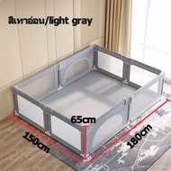 คอกเด็กขนาด6ฟุต คอกกั้นเด็ก คอกเด็ก สูง65cm คอกเด็กคอกกั้นเด็ก ระบายอากาศ มีประตู กั้นเด็ก แข็งแรง ค