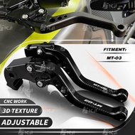 For Yamaha MT-03/MT03 3D Short Clutch Lever Brake Lever Set Adjustable Handle Levers Motorcycle Accessories Parts