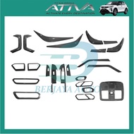 Perodua Ativa Interior Exterior Decoration Carbon Fiber Design Protector Cover Trim Fit For Ativa (2