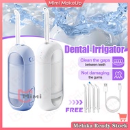 Portable Water Floss Teeth Cleaner Cordless Water Dental Flosser IPX7 Waterproof Oral Irrigator Rech