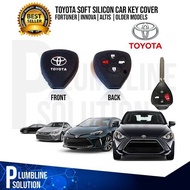 Toyota Fortuner  Innova  Altis year 2015 and older models Soft Silicone Car Key Remote Holder