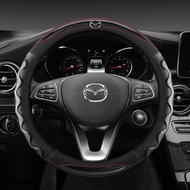 2025 38cm Diameter New Personalized Sports Style Breathable and Non Slip Leather Steering Wheel Cove