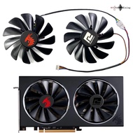 พัดลมการ์ดจอ POWERCOLOR RX5700XT 5700 5600XT Red Dragon V2 Red Dragon Graphics Card Fan
