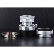 【放射性元素玻璃】Leica/徠卡 Summicron 50/2 初期Radioactive 104萬 L39銀色縮頭 送接環#jp22303