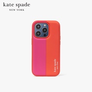 KATE SPADE NEW YORK RACING STRIPE PUFFY IPHONE CASE 14 PRO CASE KD099 เคสโทรศัพท์