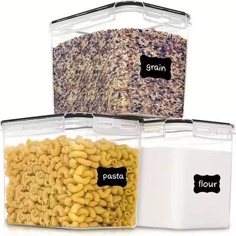 Airtight Food Storage Containers with Lids,1/ 2/3 Pcs 3.6L Food Containers for Pantry Organization a