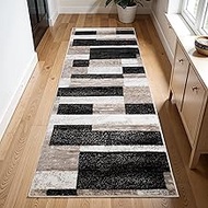 Superior Indoor Runner Rug, Jute Backing, Plush Modern Rugs for Entryway, Kitchen Floors, Office Flo