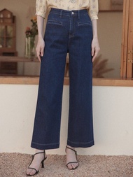 【SR全館一件包郵】Felicia 高腰直筒闊腿牛仔褲