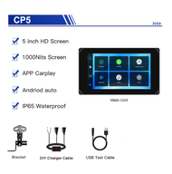 VSYS หน้าจอแสดงผลแบบไร้สายสำหรับกล้องหน้ารถอัตโนมัติแอนดรอยด์ Carplay กล้อง GPS เนวิเกเตอร์5มอเตอร์ไ