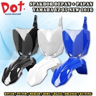 SPAKBOR SET FRONT NUMBER BOARD YZ 85 YZ85 NEW 2016 MOTORCYCLE CROSS TRAIL SUPERMOTO SUPER MOTO YAMAH