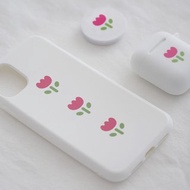 小花套裝 AirPods耳機殼軟質手機殼手機氣囊支架 搭配使用更治愈