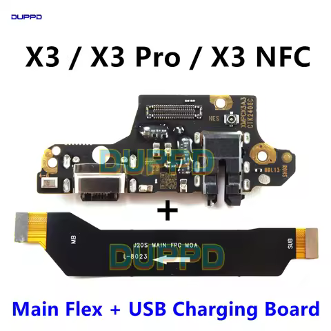 For Xiaomi POCO X3 USB Board X3 Pro Charger Dock Charging Port Connector X3 NFC Mainboard Main Board