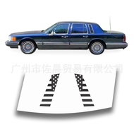 Suitable for Lincoln Town Car 4 DR SEDAN 1990-1997 Leopard Print Car Sticker Window Sticker