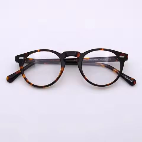 Retro Vintage Round Gregory Peck Spectacle Myopia Glasses Optical Frame OV5186 Acetate Eyeglasses fo