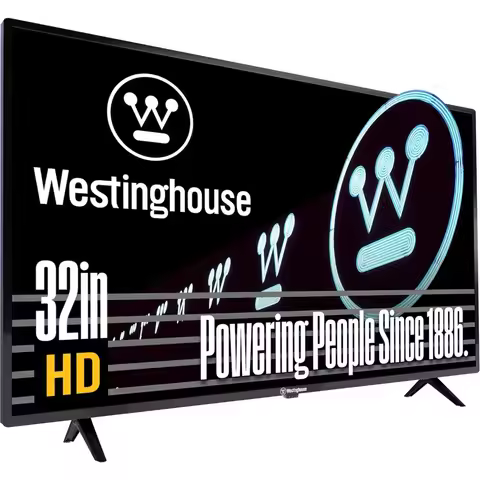 Westinghouse 32 Inch TV, HD LED Small Flat Screen Non-Smart Television, Works with Fire Stick, Roku,