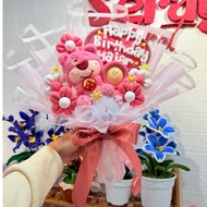 Lotso doll mix clay bouquet by Serayu Florist