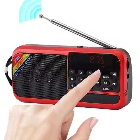 Rechargeable Radio BT Wireless Speaker Support TF Card USB Drive with LED Screen Display for Senior
