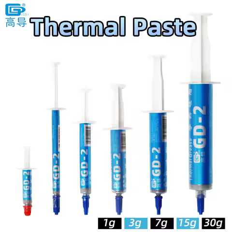 GD-2 Thermal Paste Processor Grease Compound Silicone 1/3/7/15/30 g 7.5 W/M-K For CPU GPU Printer He