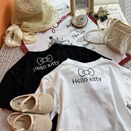 Áo thun bé gái hobibear áo thun ngắn tay trẻ em đầy sao Hello Kitty
