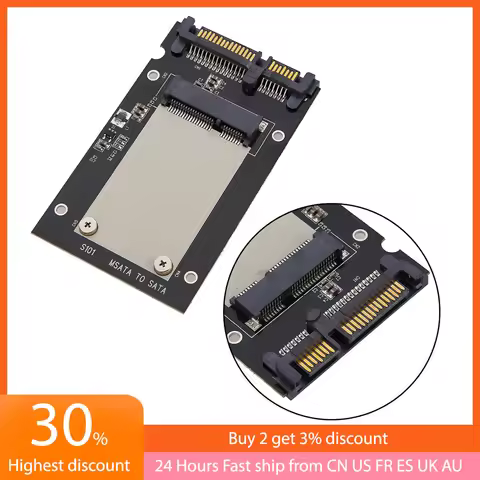 Universal mSATA SSD to 2.5 inch SATA Converter Adapter Computer Transition Card for Windows2000/XP/7