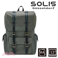 【SOLIS】步行者系列 方型攝影電腦後背包-橄欖綠
