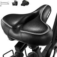 DAWAY C30 Comfortable Oversized Bike Seat - Compatible with Peloton, Exercise, Mountain or Road Bike
