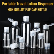 Plastic Bottle Travel Bottle Refill Bottle Flip Cap Bottle Travel Bottle Set Transparent Bottle