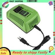 40V Lithium Battery Charger for GreenWorks 29482 G-MAX 40V Li-Ion Battery 29472 29482 29652 G40825 E