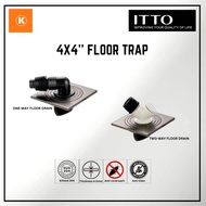 [ITTO]100X100MM(4X4'')WASHING MACHINE FLOOR DRAIN-GUNMETAL