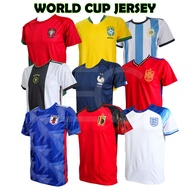 (HARGA BOOM) FIFA WORLD CUP QATAR MEN JERSEY HOME AWAY / BAJU BOLA SEPAK WORLD CUP SHORT SLEEVES MG