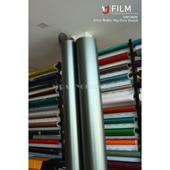 UM-7409 Ultra Matte Flip Grey Green wrap air free Yajiu Derek car wrap film UM-7409