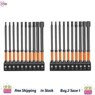 【 LCG5】-Impact Hex Heads Hex Key Bit Set (Metric & SAE)1/4inch Hex Shank Hex Drill Bit SetMagnetic C