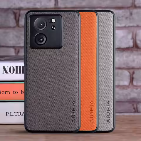 Case for Xiaomi 13T Pro 5G coque Luxury textile Leather phone cover funda for xiaomi 13t pro case ca