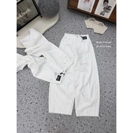 Loose fit black tag ripped jeans QCL1 ( 77777-SP000015)