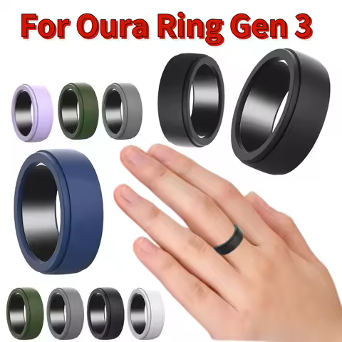 Silicone Ring Protector Anti-Scratch Elastic Ring Cover S for 6 7 8 9 Smart Ring Skin Cover Protecti