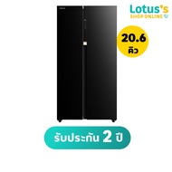 TOSHIBA ตู้เย็น SIDE BY SIDE ขนาด 20.6 คิว รุ่น GR-RS780WI-PGT(22) สีดำ