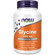 Now Foods Glycine Pharmaceutical Grade Amino Acid 1000 mg 100 Caps
