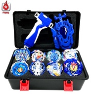 8PCS Blue Burst Beyblade Set with Launcher/Storage Box Toy Gift for Kids