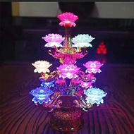 Price Buddha Lamp Lotus Lamp led Colorful Colorful Products for Buddha Lotus Lamp Crystal Rotating B
