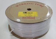 MARKING TUBE "BS TECH" /WHITE COLOUR/ SIZE 8MM (100M) ท่อปลอกสายไฟ สีขาว ขนาด 8มม (100ม.)ท่อปลอกสายไ